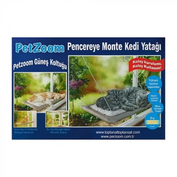 Nevamel  PetZoom Pencereye Monte Kedi Yatağı