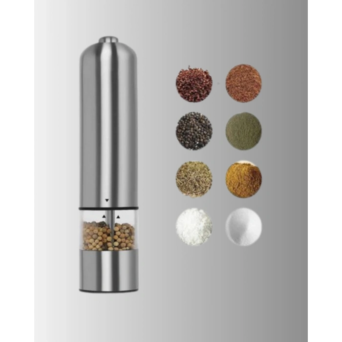 Nevamel® Pilli Baharat Değirmeni Karabiber Tuz ve Baharat Öğütücü