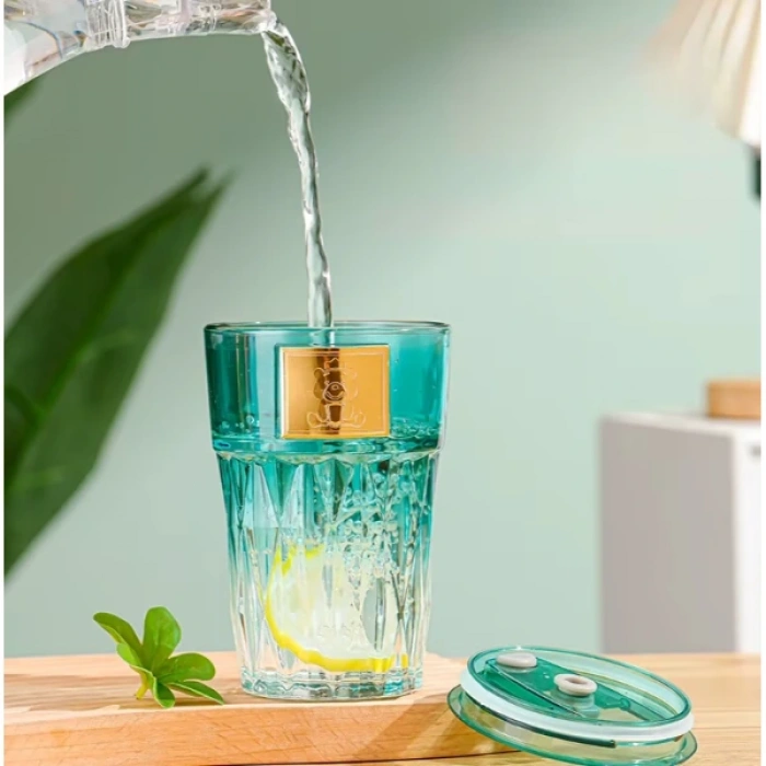 Nevamel Pipetli Cam Bardak