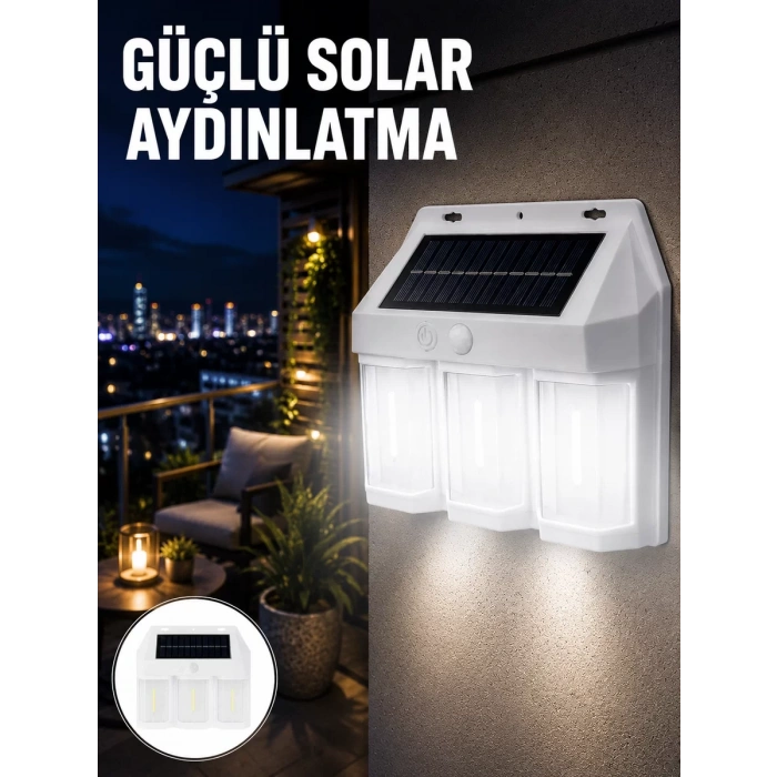 Nevamel® PIR Sensörlü Solar Lamba – Otomatik Şarj ve Gece Aydınlatma Yeni Nesil