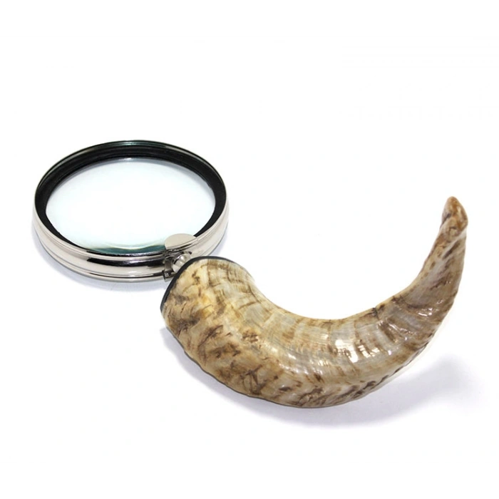 Nevamel Pirinç Boynuz Saplı Büyüteç Model 1