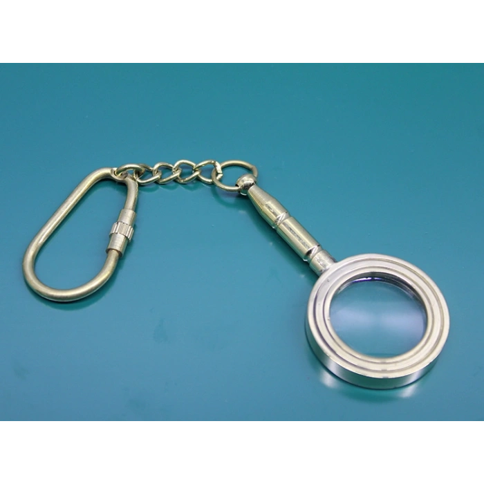 Nevamel Pirinç Büyüteç Anahtarlık