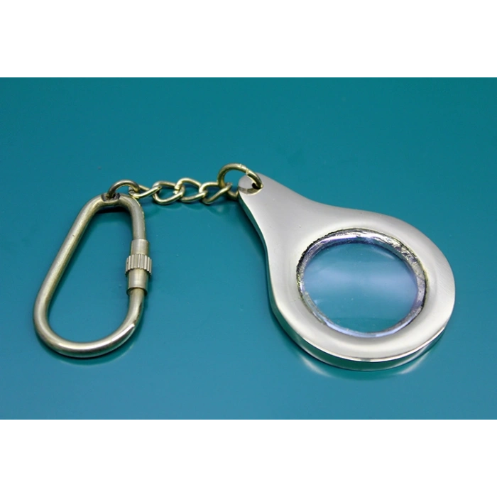 Nevamel Pirinç Büyüteç Anahtarlık Mini Boy