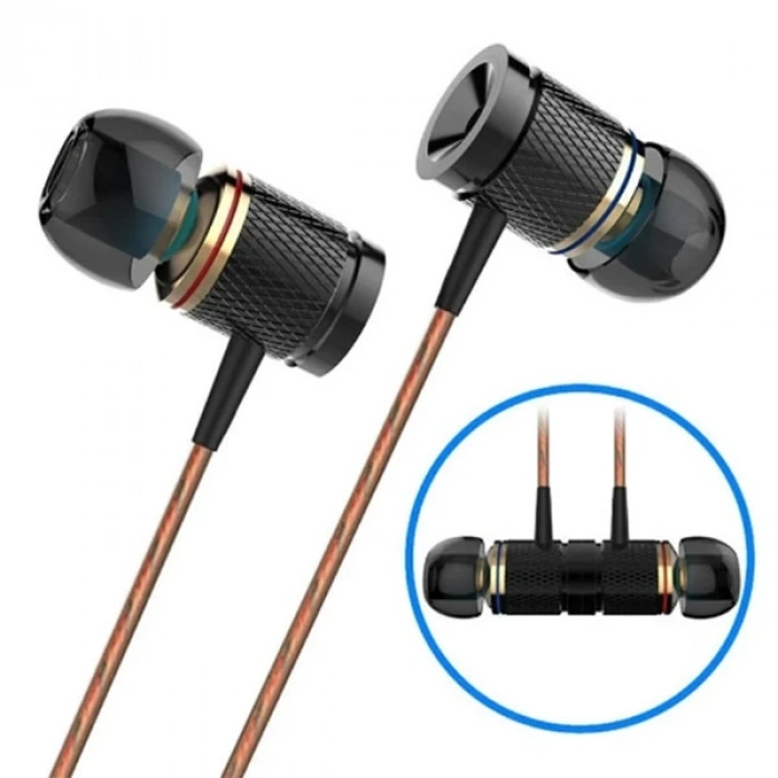 Nevamel Plextone DX2 3.5mm Metal Kablolu Stereo Kulak İçi Oyuncu Kulaklık-(5775)