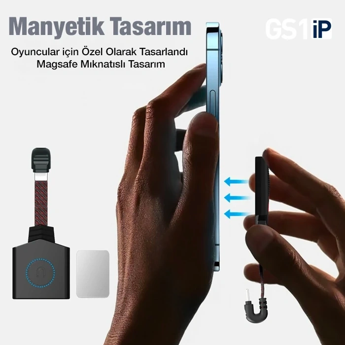 Nevamel PLEXTONE GS1İP iPhone Mıknatıslı Lightning to Lightning Kulaklık + Hızlı Şarj Adaptörü-(5775)