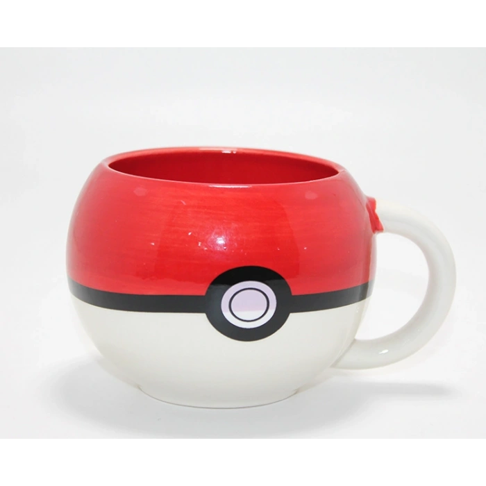 Nevamel® Pokemon Pokeball Tasarımlı 3D Porselen Kupa Bardak