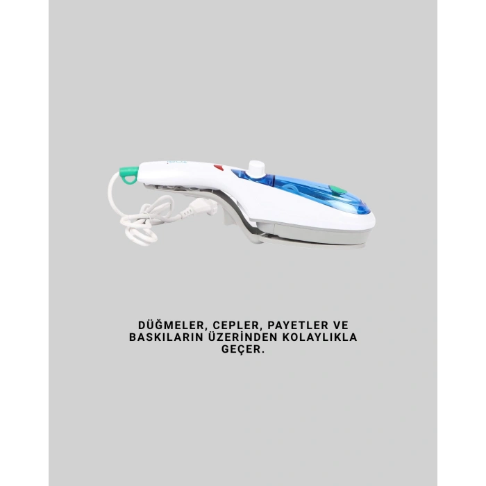 Nevamel Portatif Buharlı Ütü Pratik Seyahat Tipi Kırışıklık Açıcı
