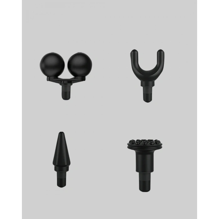 Nevamel® Portatif Şarjlı Masaj Tabancası 4 Başlık Derin Doku Masaj Aleti