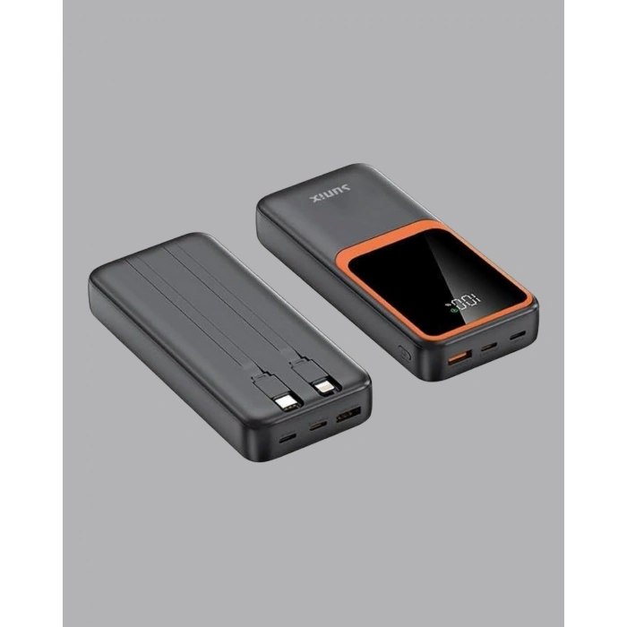 Nevamel Powerbank 20000 mAh Dijital Ekranlı ve Çok Kablolu Hızlı Şarj Cihazı