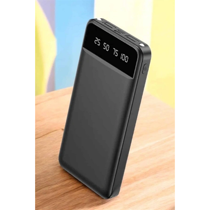 Nevamel Powerbank 20.000 Mah LCD Ekran USB Lightning Type-C Uyumlu İOS ve Android