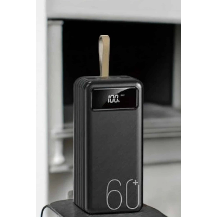 Nevamel Powerbank 60.000 MAH 4 Portlu Uzun Şarj Süreli Dijital Göstergeli