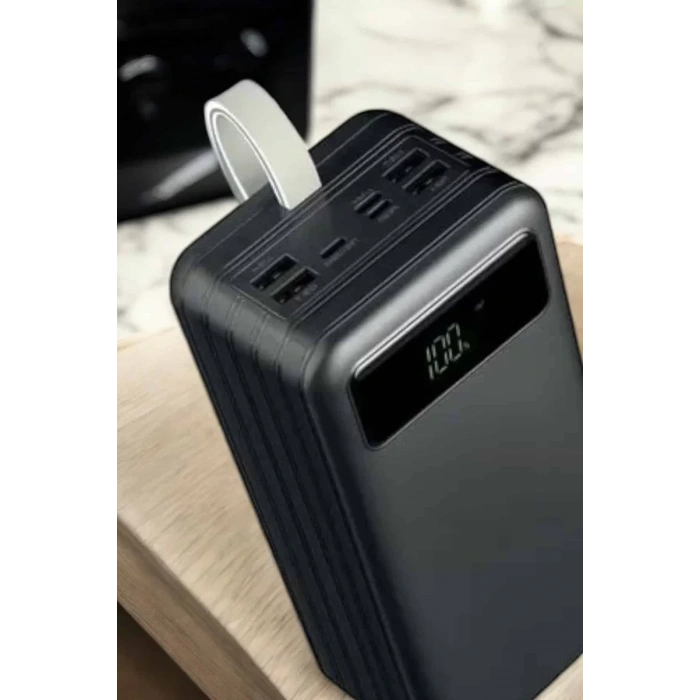 Nevamel® Powerbank 60.000 MAH 4 Portlu Uzun Şarj Süreli Dijital Göstergeli