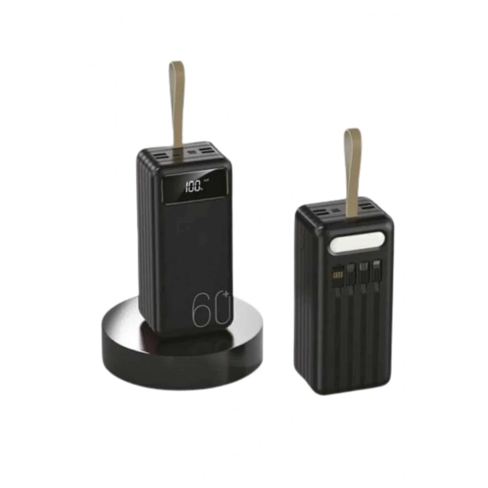 Nevamel Powerbank 60.000 Mah Taşınabilir Şarj Hızlı El Fenerli Dijital Göstergeli