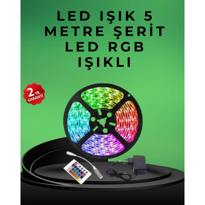 Nevamel Pratik Kurulumlu 5 Metre Kumandalı Şerit LED