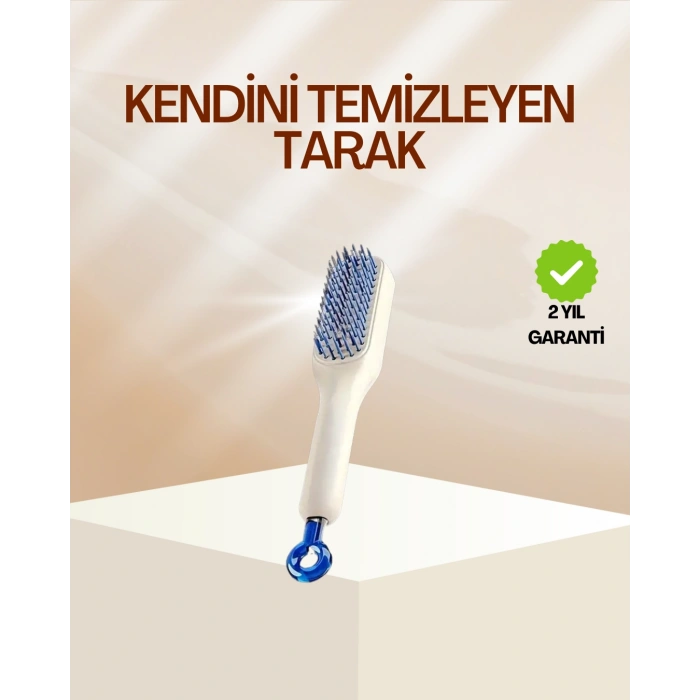 Nevamel® Pratik Mekanizmalı Saç Tarağı – Kendi Kendini Temizler Taşınabilir