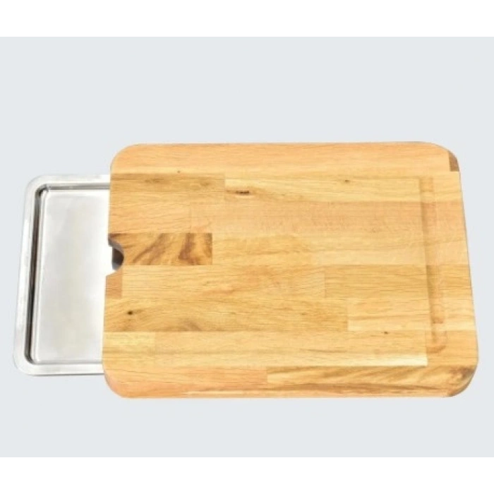 Nevamel Pratik Tepsili Ahşap Kesme Tahtası