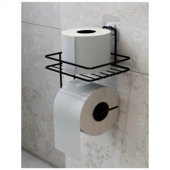 Nevamel Pratik Yapışkanlı Metal Tuvalet Kağıdı Tutucu