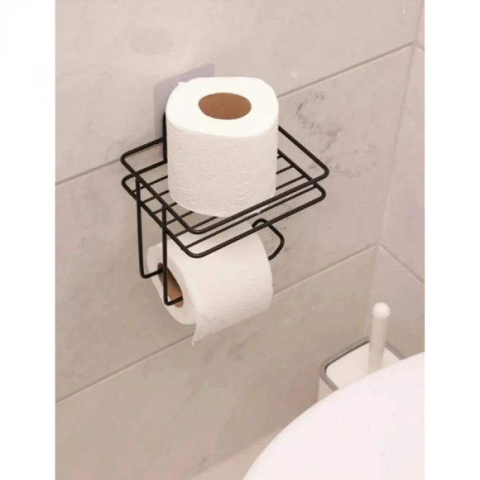 Nevamel Pratik Yapışkanlı Metal Tuvalet Kağıdı Tutucu