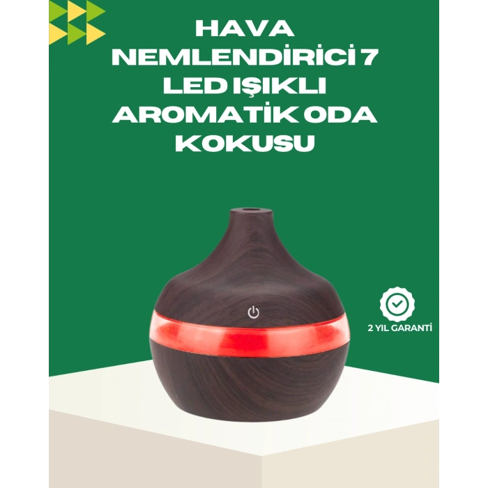 Nevamel® Prizden Çalışan Sessiz Ultrasonik Hava Nemlendirici Difüzör