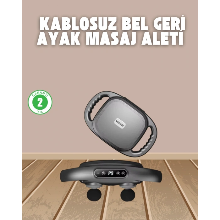 Nevamel® Profesyonel 6 Başlıklı Şarjlı Masaj Tabancası 2000 mAh Güçlü Performans