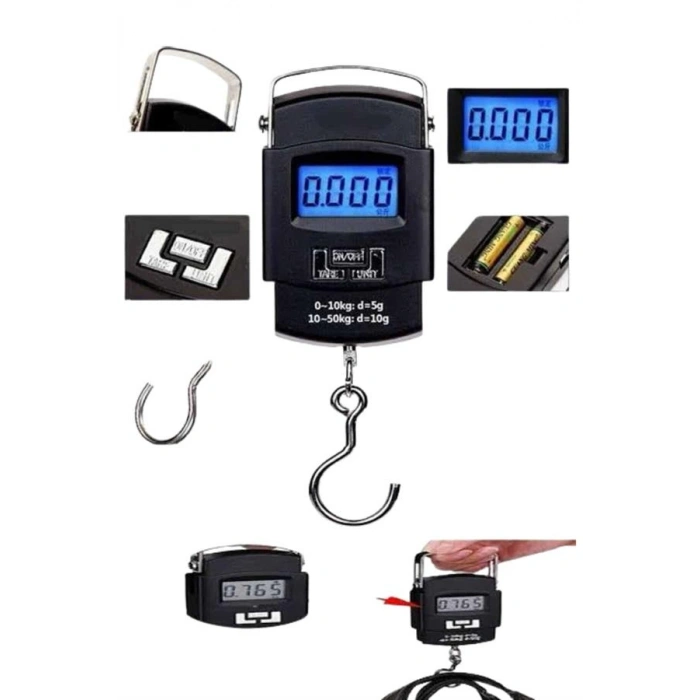 Nevamel Profesyonel El Terazisi El Kantarı 50 Kg Dijital Göstergeli Tartı