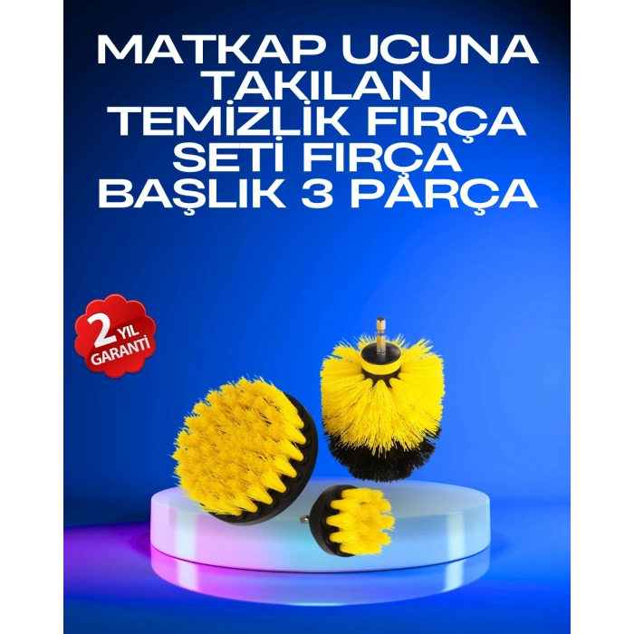 Nevamel Profesyonel Matkap Ucu Temizlik Fırçası 3’lü Set