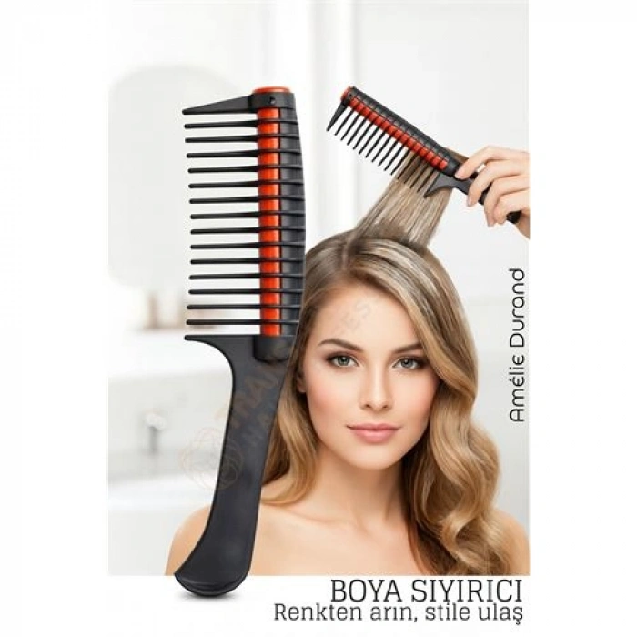 Nevamel® Profesyonel Saç Boyama Tarağı – Renk Ayırıcı & Boya Sıyırıcı Kuaför Tarağı