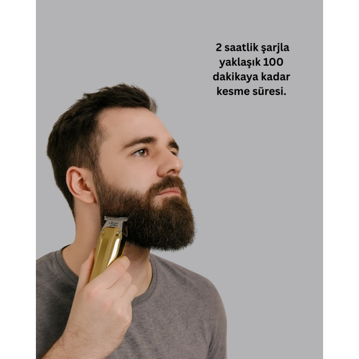 Nevamel® Profesyonel Saç ve Sakal Kesme Tıraş Makinesi USB Şarjlı Güçlü Motorlu