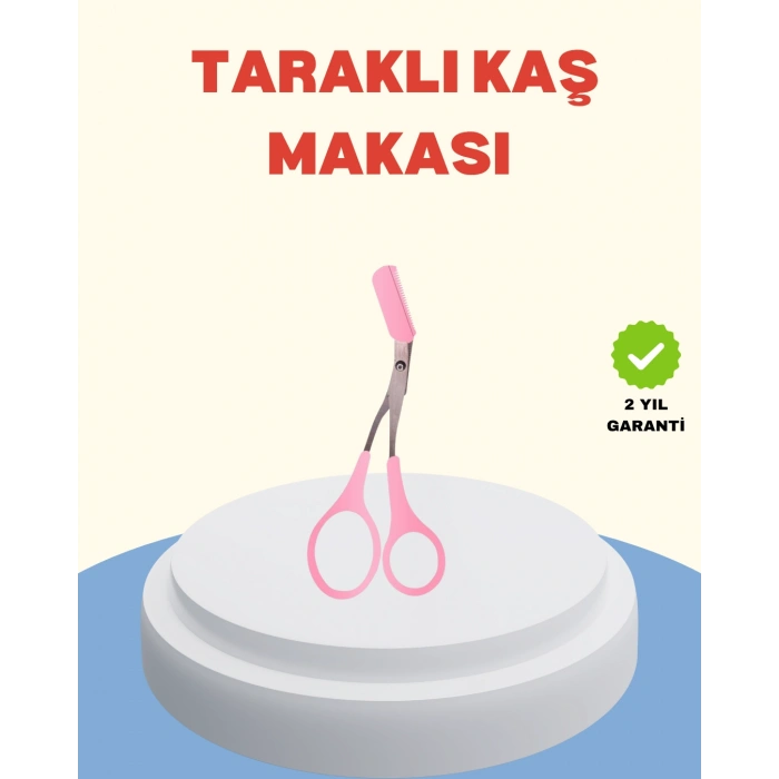 Nevamel Profesyonel Taraklı Kaş Makası – Evde ve Salon Kullanımına Uygun