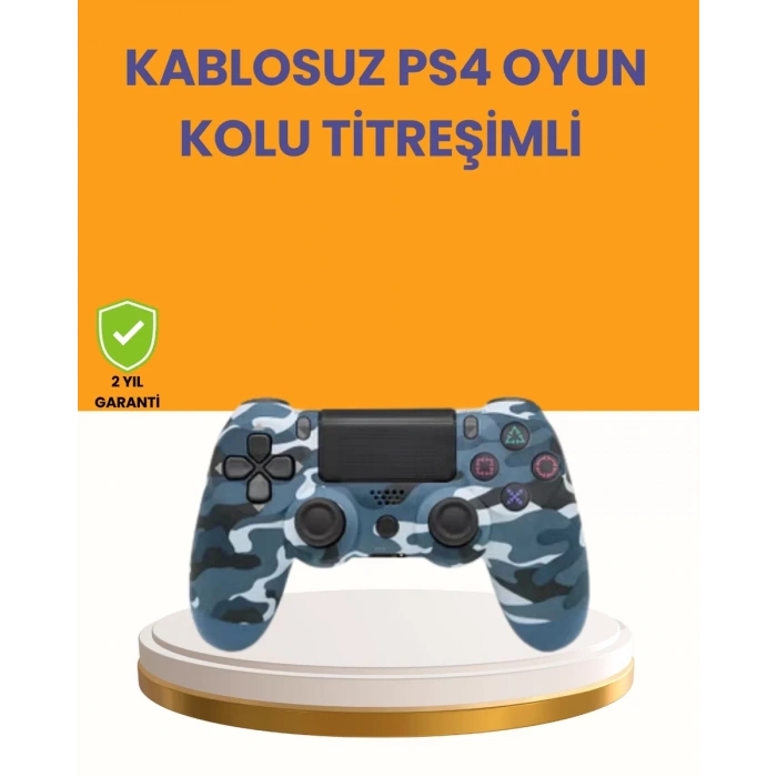 Nevamel® PS4 Kablosuz Oyun Kolu Gecikmesiz Bağlantılı Ergonomik Tasarımlı