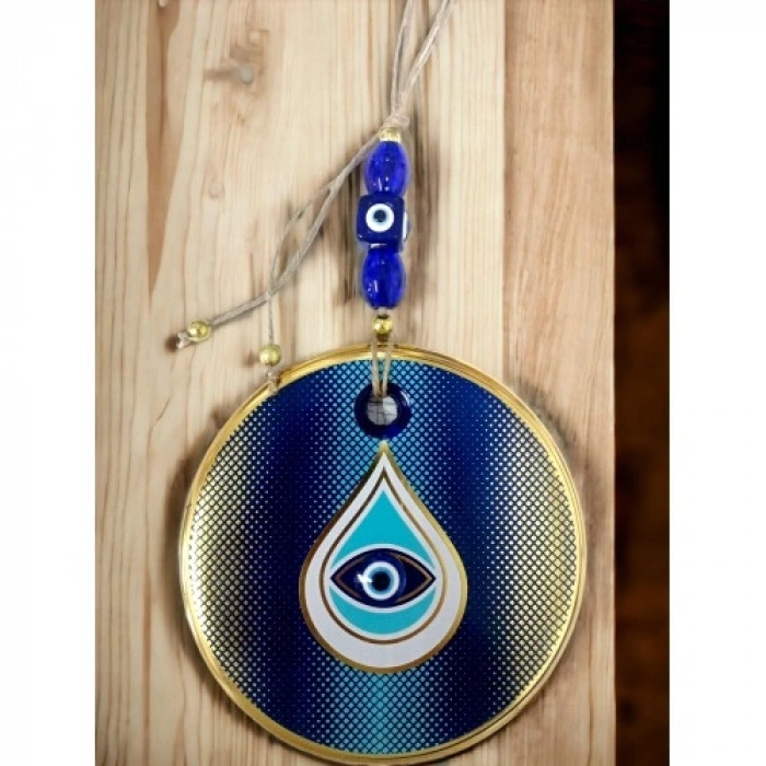 Nevamel Puantiyeli Damla Desen Nazar Boncuklu Duvar Süsü Gözlü Duvar Dekoru