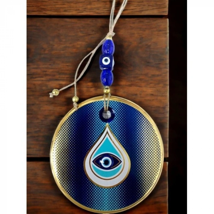 Nevamel Puantiyeli Damla Desen Nazar Boncuklu Duvar Süsü Gözlü Duvar Dekoru