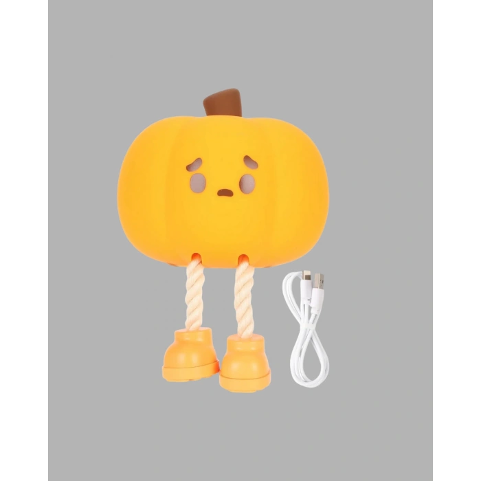 Nevamel® Pumpkin LED Night Light Dokunmatik Şarjlı Silikon Gece Lambası