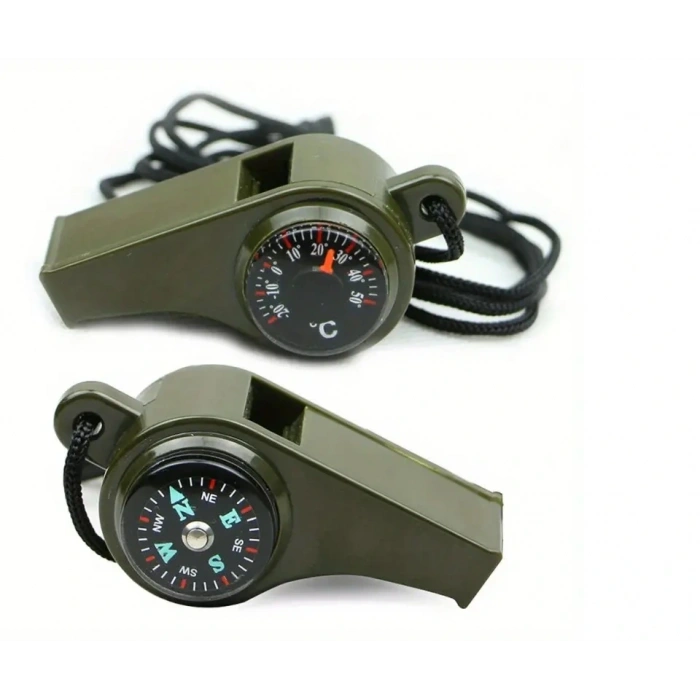 Nevamel Pusulalı Çok Fonksiyonlu Acil Durum Düdüğü