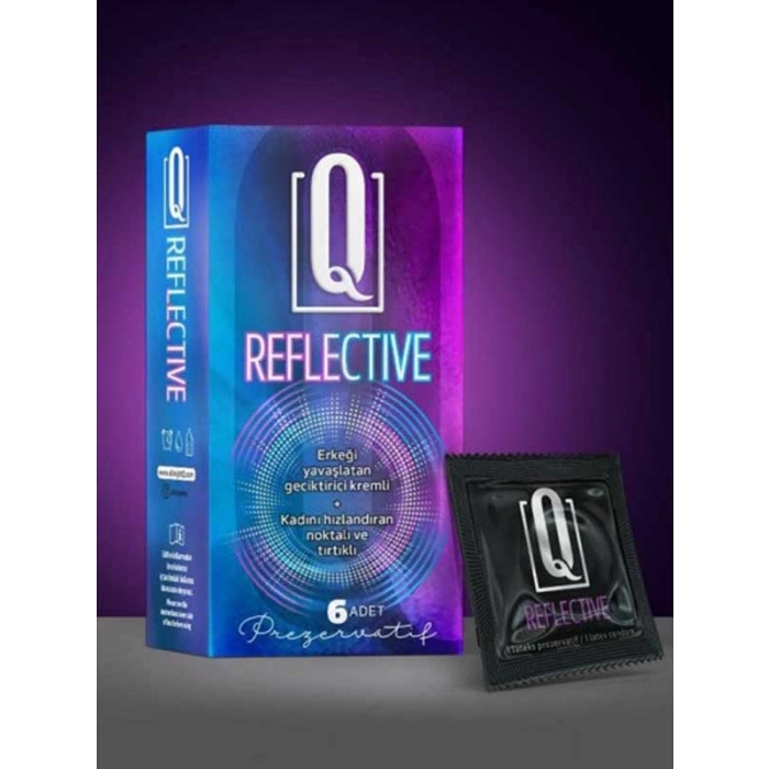 Nevamel® Q Reflecti̇ve 6&Apos;Li Prezervati̇f