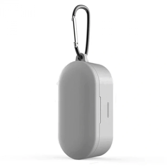 Nevamel QCY T1S/T2C Bluetooth Kulaklık İçin Silikon Koruma Kılıf+ Anahtarlık-(5775)