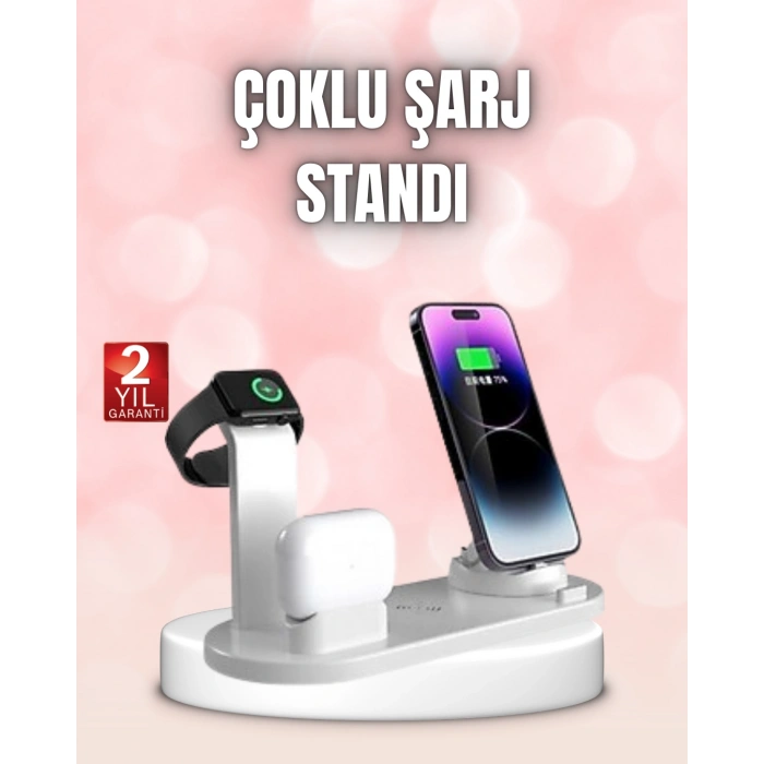 Nevamel Qi Destekli Tüm Cihazlarla Uyumlu Kablosuz Şarj Ünitesi