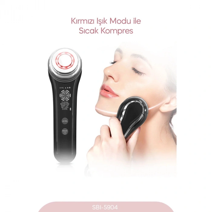 Nevamel® Radyo Frekanslı Yüz ve Boyun Kırışıklık Giderici - 5 Mod - EMS Teknolojisi