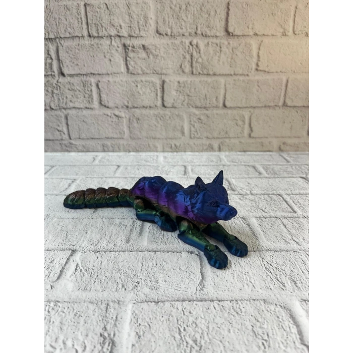 Nevamel® Rainbow hareketli kurt masa dekoru esnek eklem yapılı