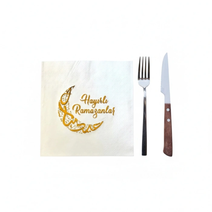 Nevamel® Ramazan Temalı Yaldız Baskılı Peçete
