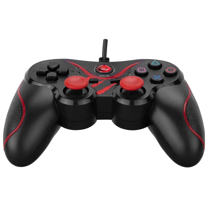 Nevamel® RAMPAGE SG-R601 Kırmızı PC/PS3 1.8mt Kablolu Çift Titreşimli GAMEPAD(1923)