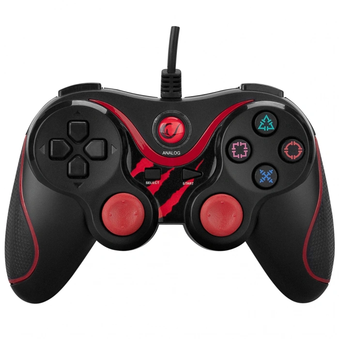 Nevamel® RAMPAGE SG-R601 Kırmızı PC/PS3 1.8mt Kablolu Çift Titreşimli GAMEPAD(1923)