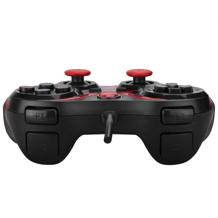 Nevamel® RAMPAGE SG-R601 Kırmızı PC/PS3 1.8mt Kablolu Çift Titreşimli GAMEPAD(1923)