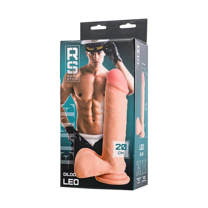 Nevamel® Realstick Elite Leo Yapay Penis Gerçekçi, Tpr, Çıplak, 20 Cm
