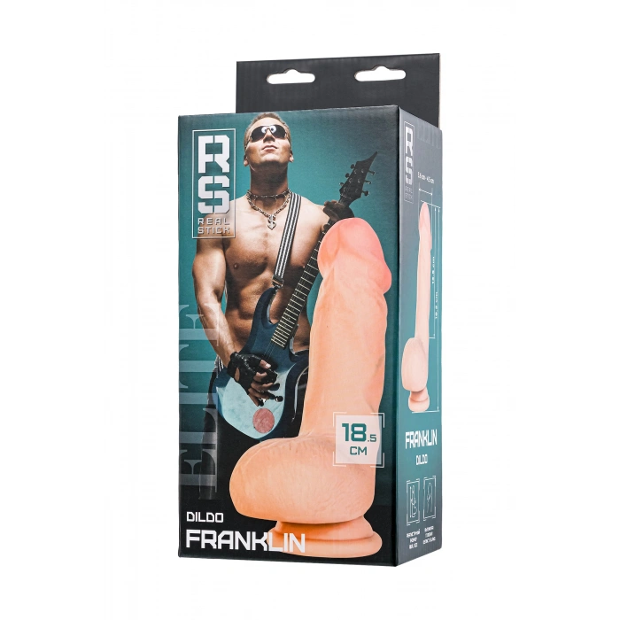 Nevamel® Realstick Elite Oliver Dildo, Tpr, Şeffaf, 18,5 Cm