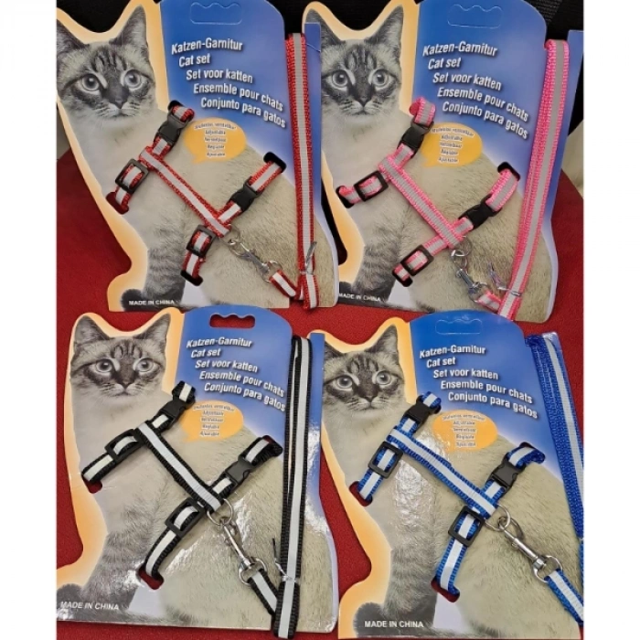 Nevamel Reflektörlü Kedi Gezdirme Tasması