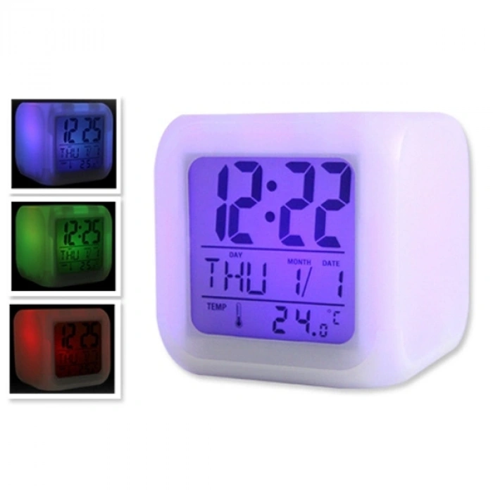 Nevamel Renk Değiştiren Küp Saat