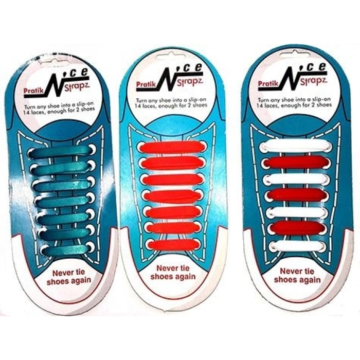 Nevamel® Renkli Silikon Ayakkabı Bağcıkları