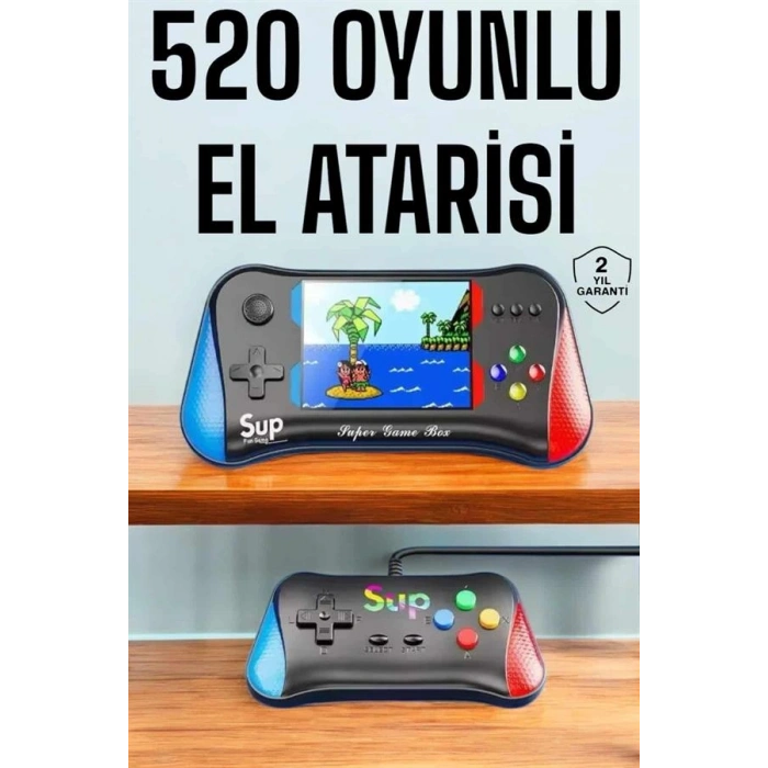 Nevamel Retro 500 Oyunlu Nostaljik Oyunlu El Atari Gamebox Oyun Konsolu Çift Destekli