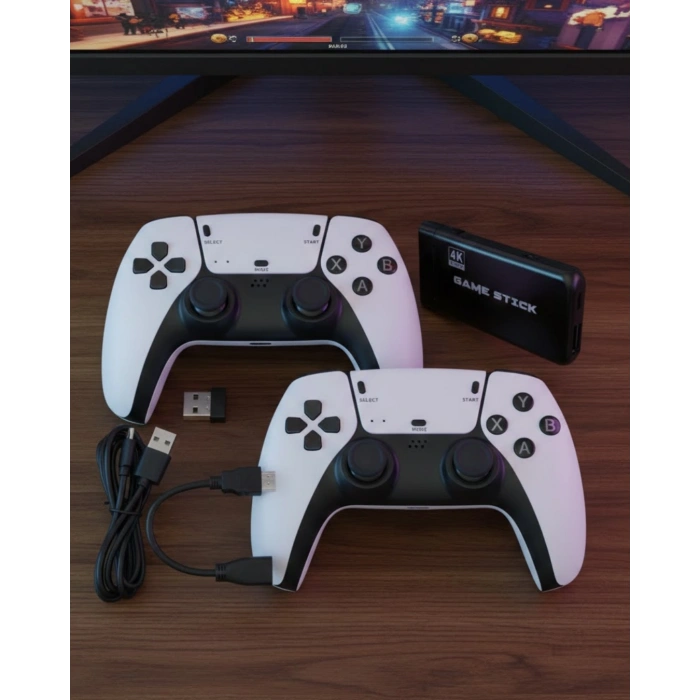 Nevamel® Retro Atari ve Konsol Oyunları Destekli 4K Game Stick